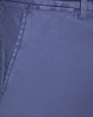 Slim Fit Cotton Linen Chinos Dusty Navy / 32X32