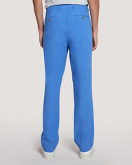 Slim Fit Cotton Linen Suit Pants Salty Sea / 50