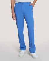 Slim Fit Cotton Linen Suit Pants Salty Sea / 50