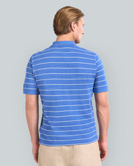 STRIPED SS POLO Blue / L