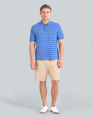 STRIPED SS POLO Blue / L