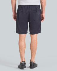 Regular Fit Garment Dyed Seersucker Shorts Blue / L