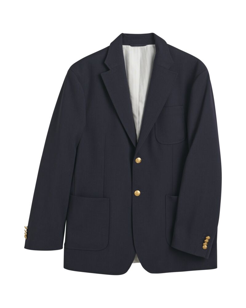 Relaxed Fit Badge Club Blazer Blue / 46