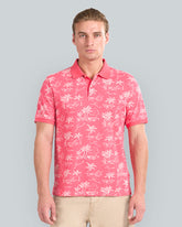 GANT Island Print Polo Shirt Red / L