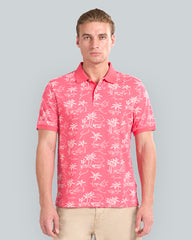 GANT Island Print Polo Shirt Red / L