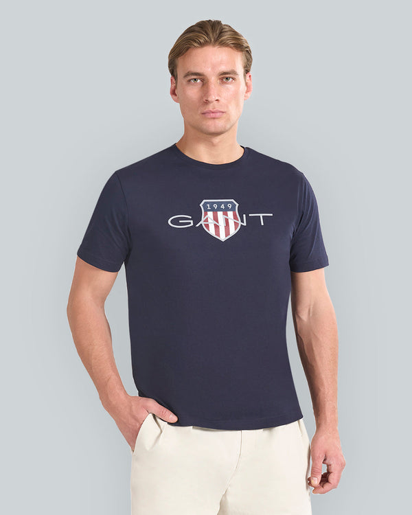 GANT REGULAR FIT ARCHIVE SHIELD T-SHIRT FOR MEN (NAVY)