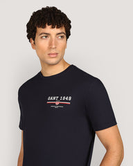 تيشيرت Gant Graphic بأكمام قصيرة للرجال