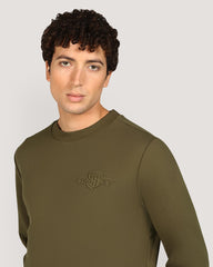 سويت شيرت رجالي من غانت برقبة مستديرة وشعار Tonal Shield