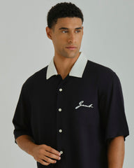 Gant Ramadan Collection – Men's Black Viscose Shirt