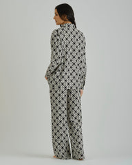 REL PRINTED BLOUSE Black / 36