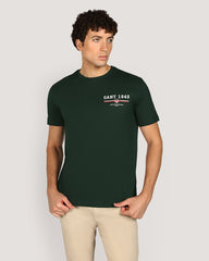 تيشيرت Gant Graphic بأكمام قصيرة للرجال