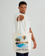 Gant Dubai Capsule Graphic Tote Bag – Cream