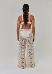 CROCHET WIDE LEG TROUSERS