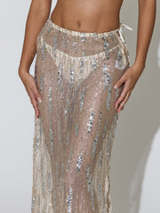 SEQUIN MAXI SKIRT
