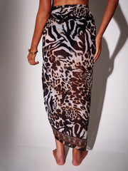 LEOPARD PRINTED SARONG