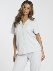 South Beach Luxury Brushed Rib Short Sleeve Traditional Set