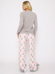 South Beach Pamper Paws Long Sleeved Top And Trouser Set