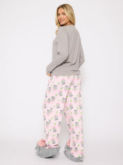 South Beach Pamper Paws Long Sleeved Top And Trouser Set
