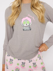 South Beach Pamper Paws Long Sleeved Top And Trouser Set