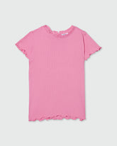 OVS GIRLS TOPS 2X2 RIB STRETCH PINK / 24-30 M