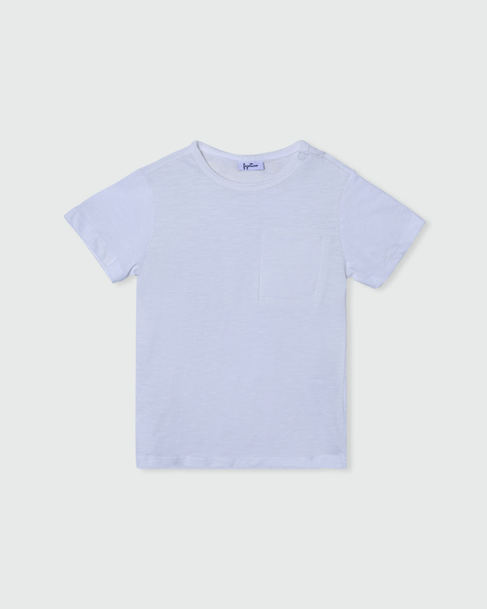 OVS BOYS TOPS T-SHIRT WITH POCKET WHITE / 24-30 M