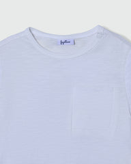 OVS BOYS TOPS T-SHIRT WITH POCKET WHITE / 24-30 M