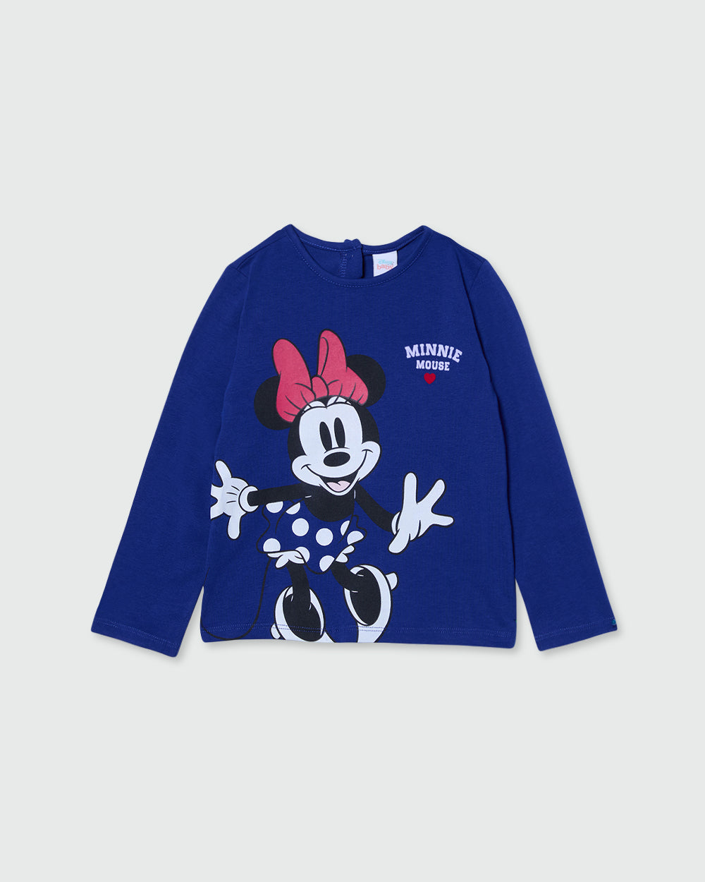 Ovs Minnie Mouse T-Shirt With Long Sleeves Blue / 24-36M