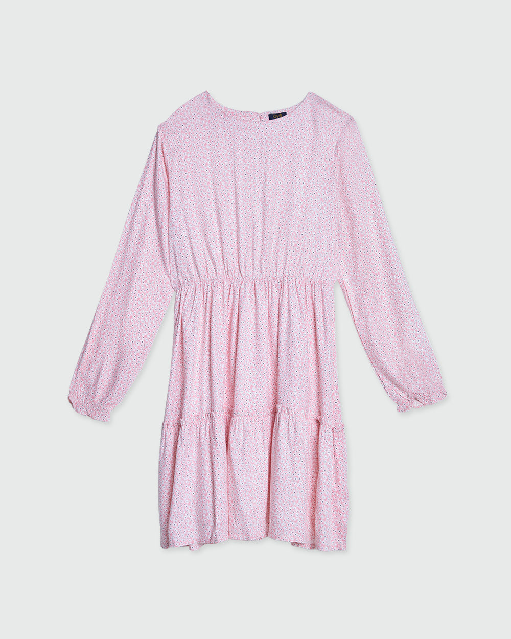 Ovs Housebrand Floral Dress With Flounce Pink / 13-14Y