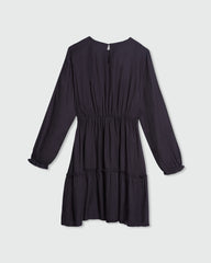 Ovs Housebrand Viscose Dress With Flounce Black / 13-14Y