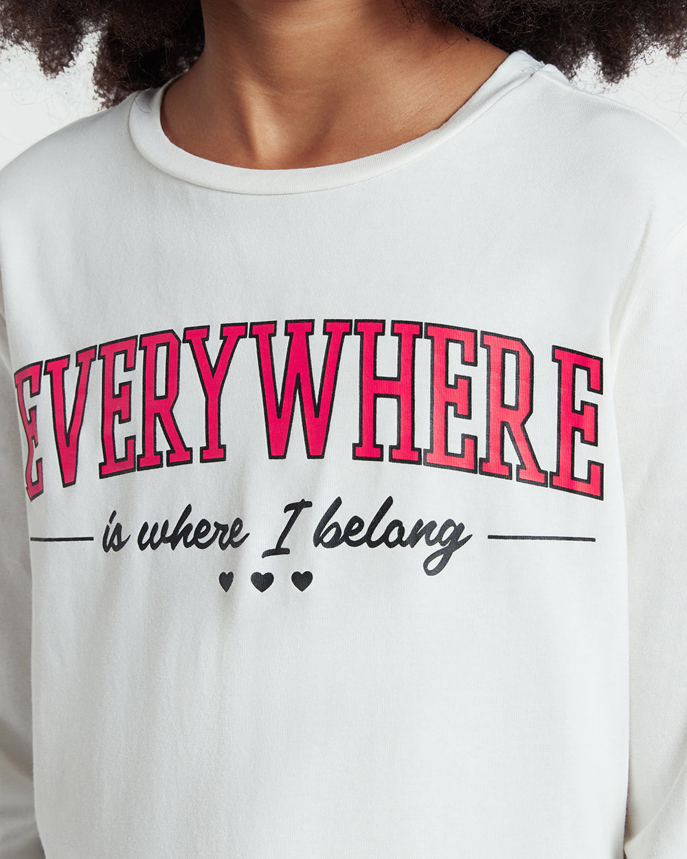 Ovs Girls Everywhere Print Long Sleeve T-Shirt Pink / 13-14Y Ovs Girls Everywhere Print Long Sleeve T-Shirt Pink / 13-14Y