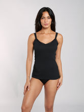 OVS WOMAN UNDERWEAR V-NECK TOP BLACK / M