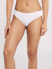 OVS WOMAN UNDERWEAR 2-PACK REGULAR BRIEFS WHITE/VIOLET / M