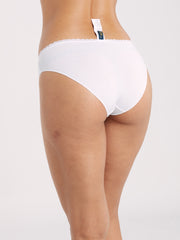 OVS WOMAN UNDERWEAR 2-PACK REGULAR BRIEFS WHITE/VIOLET / M