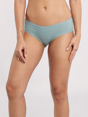 OVS WOMAN UNDERWEAR 2-PACK HIPSTER BRIEFS WHITE/GREEN / M