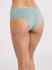 OVS WOMAN UNDERWEAR 2-PACK HIPSTER BRIEFS WHITE/GREEN / M