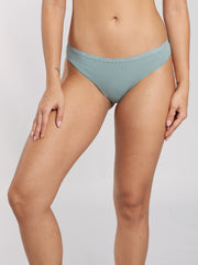 OVS WOMAN UNDERWEAR 2-PACK REGULAR BRIEFS WHITE/GREEN / M