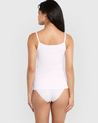 OVS WOMAN UNDERWEAR 2-PACK TOP NARROW STRAPS WHITE / M