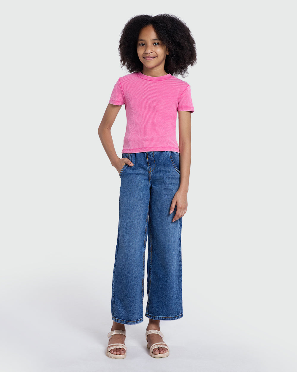 Medium Blue Paperbag Denims By OVS Blue / 9-10 Y