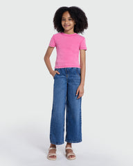 Medium Blue Paperbag Denims By OVS Blue / 9-10 Y