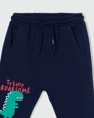 OVS BOYS JOGGER WITH PRINT BLUE / 24-30 M