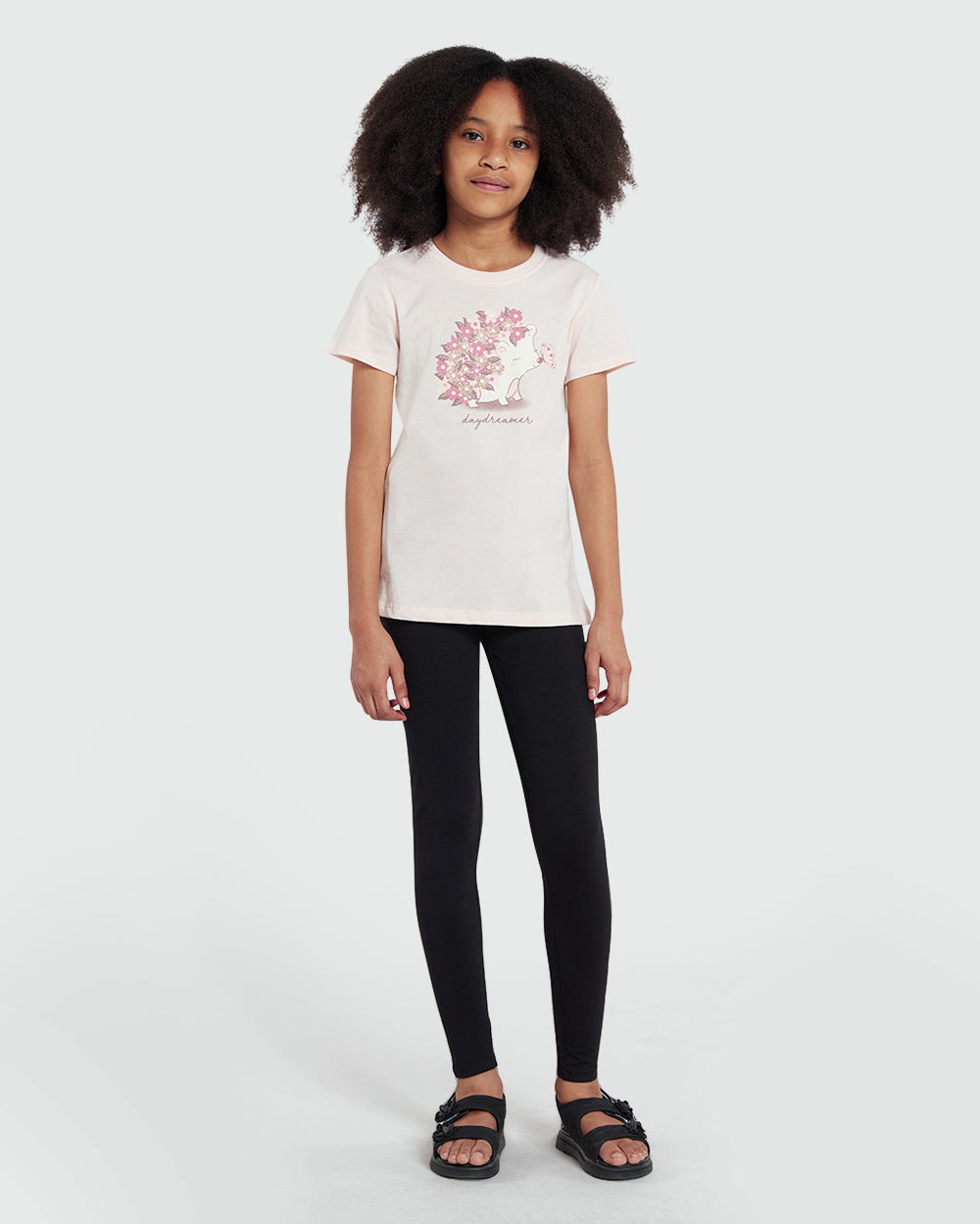 OVS Cropped Black Leggings For Tweens Black / 10-11 Y