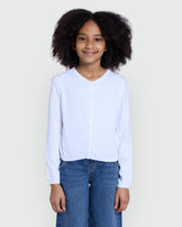 OVS Lucent White Cardigan For Girls White / 9-10 Y