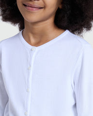 OVS Lucent White Cardigan For Girls White / 9-10 Y