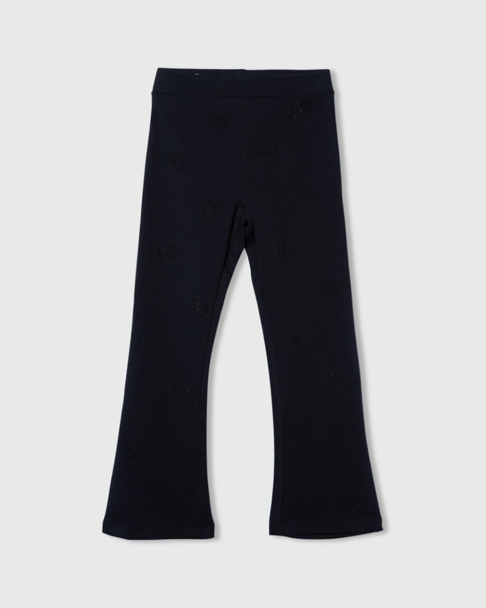 OVS GIRLS FLARE PANTS AOP BLACK / 4-5 Y