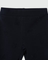 OVS GIRLS FLARE PANTS AOP BLACK / 4-5 Y