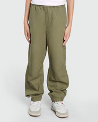 OVS Joggers In Olive Drab Poplin For Boys Brown / 11 Y