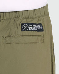 OVS Joggers In Olive Drab Poplin For Boys Brown / 11 Y