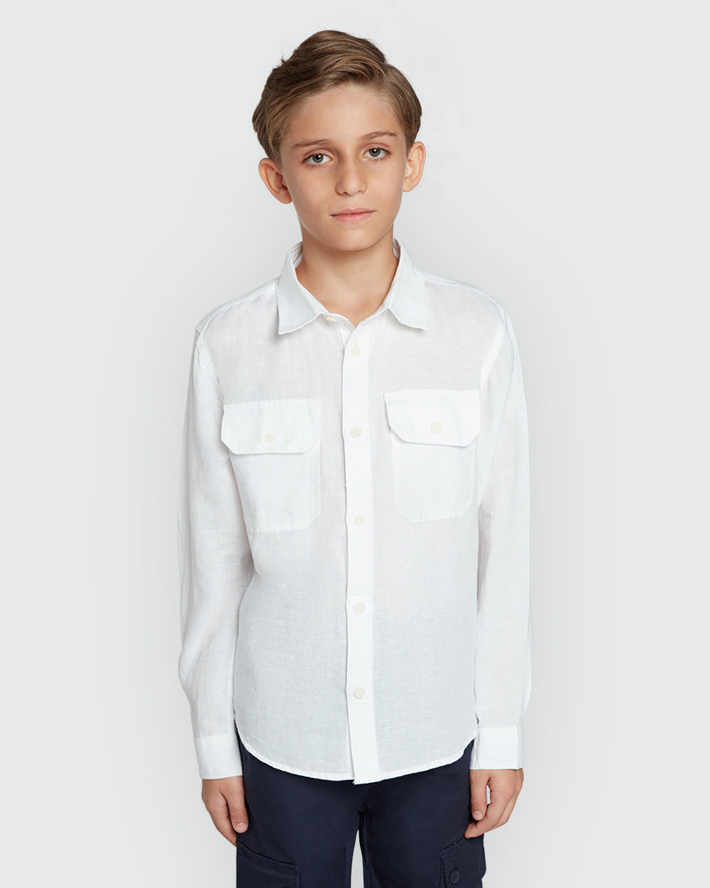 Long-Sleeve Snow White Shirt – OVS Boys White / 9-10 Y
