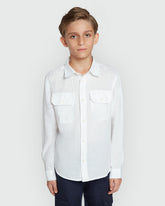 Long-Sleeve Snow White Shirt – OVS Boys White / 9-10 Y