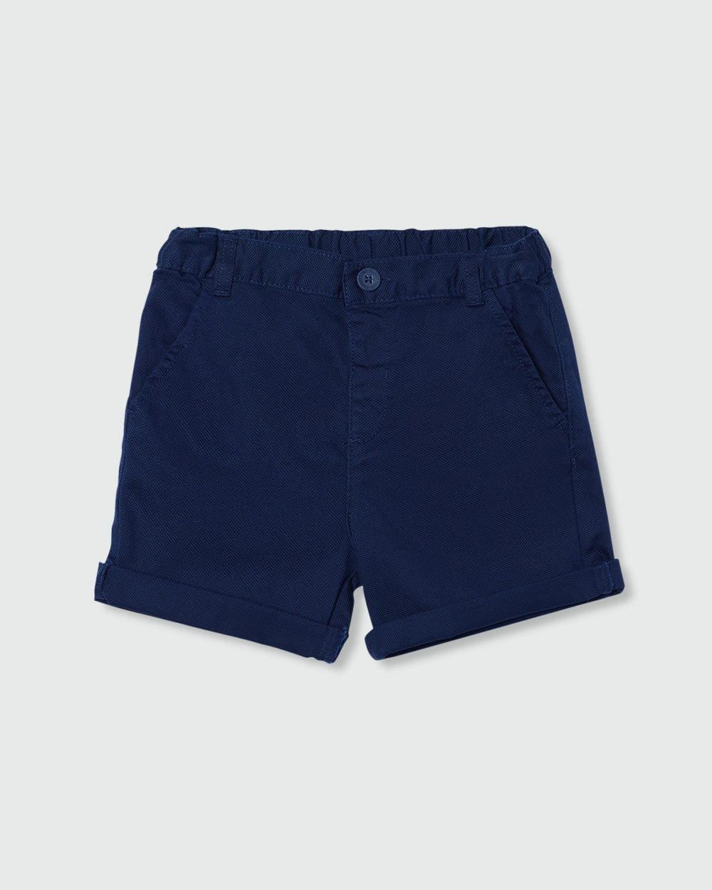 Bermuda Shorts In Dobby With Pockets DARK BLUE / 24-30 Months